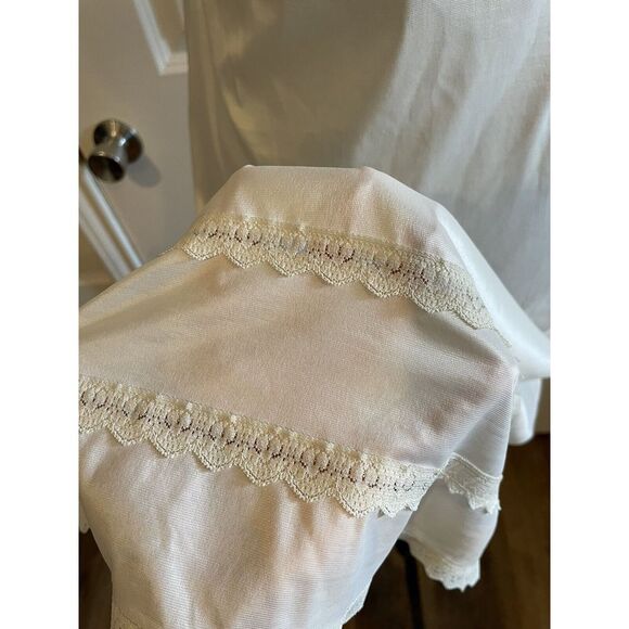 Vintage Shadowline Full Slip Nightgown Cottagecore Babydoll Dress 38 Tall USA - Picture 3 of 9